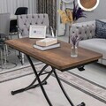 Masuta de cafea, Hanah Home, Juppo Int, MDF, Nuc / Negru
