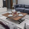 Masuta de cafea, Hanah Home, Juppo Int, MDF, Nuc / Negru
