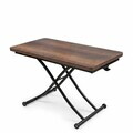 Masuta de cafea, Hanah Home, Juppo Int, MDF, Nuc / Negru