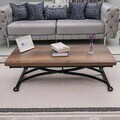 Masuta de cafea, Hanah Home, Juppo Ext, MDF, Nuc / Negru