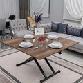 Masuta de cafea, Hanah Home, Home, MDF, Nuc / Negru