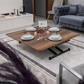 Masuta de cafea, Hanah Home, Home, MDF, Nuc / Negru