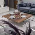 Masuta de cafea, Hanah Home, Juppo Ext, MDF, Nuc/Alb