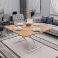 Masuta de cafea, Hanah Home, Juppo Ext, MDF, Pin / Alb