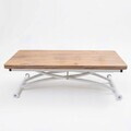 Masuta de cafea, Hanah Home, Juppo Ext, MDF, Pin / Alb