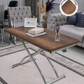 Masuta de cafea, Hanah Home, Juppo Ext, MDF, Nuc / Crom