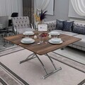 Masuta de cafea, Hanah Home, Juppo Ext, MDF, Nuc / Crom