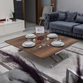 Masuta de cafea, Hanah Home, Juppo Ext, MDF, Nuc / Crom