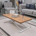Masuta de cafea, Hanah Home, Juppo Int, MDF, Pin / Alb