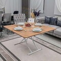 Masuta de cafea, Hanah Home, Juppo Int, MDF, Pin / Alb