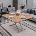 Masuta de cafea, Hanah Home, Juppo Int, MDF, Pin / Crom