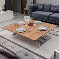 Masuta de cafea, Hanah Home, Juppo Int, MDF, Pin / Crom