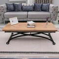 Masuta de cafea, Hanah Home, Juppo Ext, MDF, Pin / Negru