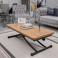 Masuta de cafea, Hanah Home, Juppo Int, MDF, Pin / Negru