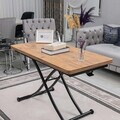Masuta de cafea, Hanah Home, Juppo Int, MDF, Pin / Negru