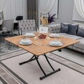 Masuta de cafea, Hanah Home, Juppo Int, MDF, Pin / Negru