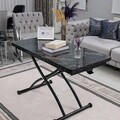 Masuta de cafea, Hanah Home, Juppo Ext, MDF, Negru