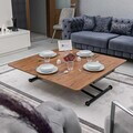 Masuta de cafea, Hanah Home, Juppo Int, MDF, Nuc / Negru