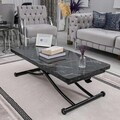 Masuta de cafea, Hanah Home, Juppo Int, MDF, Negru