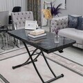 Masuta de cafea, Hanah Home, Juppo Int, MDF, Negru