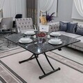 Masuta de cafea, Hanah Home, Juppo Int, MDF, Negru