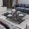 Masuta de cafea, Hanah Home, Juppo Int, MDF, Negru