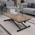 Masuta de cafea, Hanah Home, Juppo Int, MDF, Antic / Negru