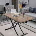 Masuta de cafea, Hanah Home, Juppo Int, MDF, Antic / Negru