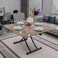Masuta de cafea, Hanah Home, Juppo Int, MDF, Antic / Negru