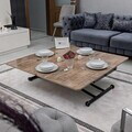 Masuta de cafea, Hanah Home, Juppo Int, MDF, Antic / Negru