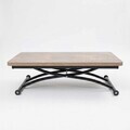 Masuta de cafea, Hanah Home, Juppo Ext, MDF, Antic / Negru