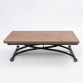 Masuta de cafea, Hanah Home, Juppo Ext, MDF, Nuc / Negru