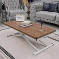 Masuta de cafea, Hanah Home, Juppo Int, MDF, Nuc/Alb