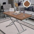 Masuta de cafea, Hanah Home, Juppo Ext, MDF, Nuc / Crom