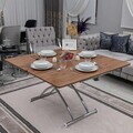 Masuta de cafea, Hanah Home, Juppo Ext, MDF, Nuc / Crom