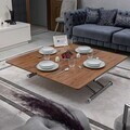 Masuta de cafea, Hanah Home, Juppo Ext, MDF, Nuc / Crom