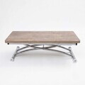 Masuta de cafea, Hanah Home, Juppo Ext, MDF, Antic / Crom