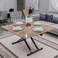 Masuta de cafea, Hanah Home, Home, MDF, Antic / Negru