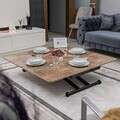 Masuta de cafea, Hanah Home, Home, MDF, Antic / Negru