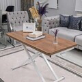 Masuta de cafea, Hanah Home, Home, MDF, Nuc/Alb