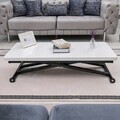 Masuta de cafea, Hanah Home, Home, MDF, Alb/Negru