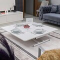 Masuta de cafea, Hanah Home, Home, MDF, Alb