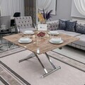 Masuta de cafea, Hanah Home, Home, MDF, Antic / Crom
