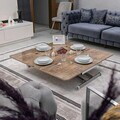 Masuta de cafea, Hanah Home, Home, MDF, Antic / Crom