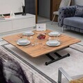 Masuta de cafea, Hanah Home, Home, MDF, Pin / Negru
