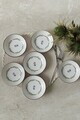Set boluri pentru sos, Hermia, 275KRM2012, Ceramica, Alb / Bleumarin / Verde