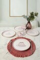 Set farfurii pentru desert, Hermia, 275KRM2015, Ceramica, Alb/Maro