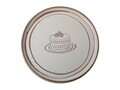 Set farfurii pentru desert, Hermia, 275KRM2015, Ceramica, Alb/Maro