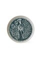 Set farfurii pentru desert, Hermia, 275KRM2016, Ceramica, Crem / Albastru marin