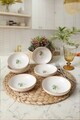 Set boluri pentru sos, Hermia, 275KRM2023, Ceramica, Alb